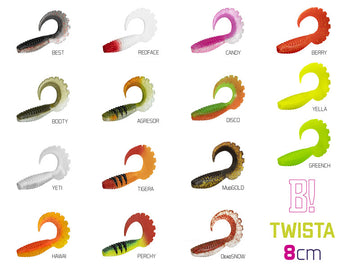 Gumihal Delphin TWISTA UVs / 5db
