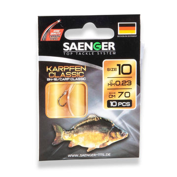 SAENGER Carp Classic előkötött pontyozó horog