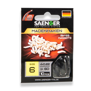 SAENGER Maggothook előkötött horog