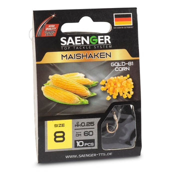 SAENGER Cornhook Gold előkötött horog