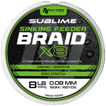 NYTRO - SUBLIME X9 SINKING FEEDER BRAID - Fonott zsinór