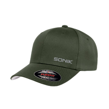 SONIK FLEXFIT OLIVE CAP - Sapka