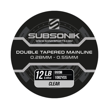 SONIK SUBSONIK DOUBLE TAPERED MAIN LINE CLEAR - Zsinór