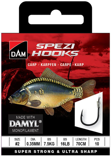 DAM SPEZI CARP 2 0.35MM 7.5KG 70CM 10PCS