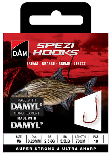 DAM SPEZI BREAM 6 0.20MM 2.5KG 70CM 10PCS