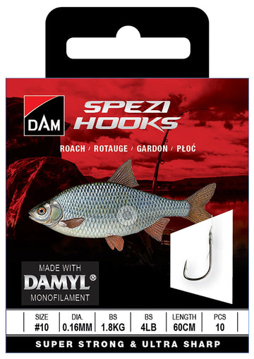 DAM SPEZI ROACH 10 0.16MM 1.8KG 60CM 10PCS