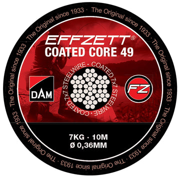 DAM COATED CORE49 STEELTRACE 10m 7KG BROWN