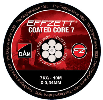 DAM COATED CORE7 STEELTRACE 10M 7KG BLACK