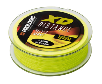 Prologic XD DISTANCE MONO 1000M 0.25MM HI-VIZ YELLOW