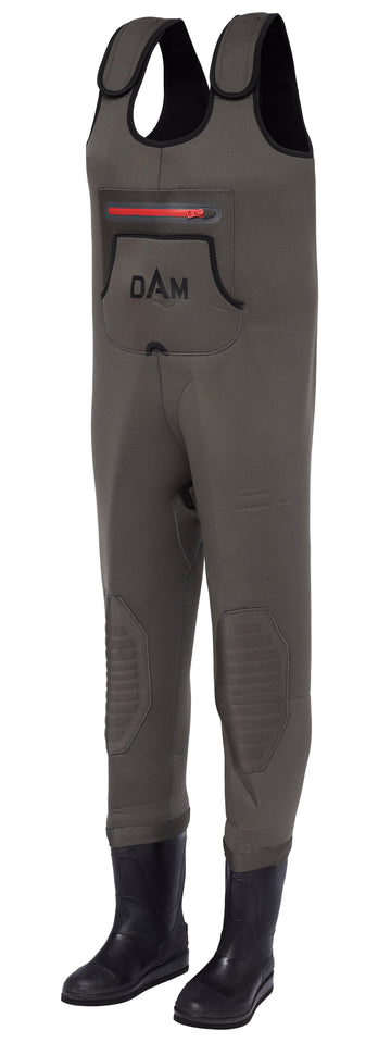 DAM BREAKPOINT NEOPRENE WADER BOOTFOOT CLEATED M 40/41-6/7 GREY/BLACK