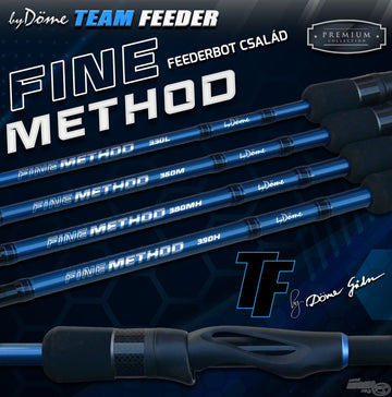 By Döme TEAM FEEDER Fine Method Feeder 390H horgászbot + Dobókesztyű ujj