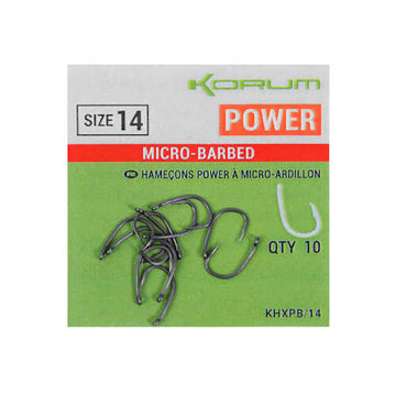 Korum XPERT POWER MICRO BARBED HOOKS
