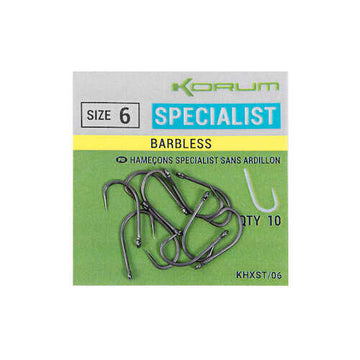 Korum XPERT SPECIALIST BARBLESS HOOKS