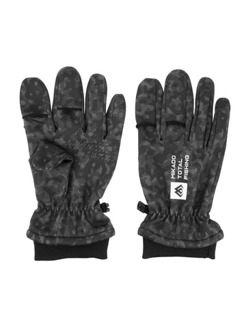 Mikado Black Camo Softshell Kesztyű