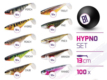 Műcsali szettek BOMB Hypno 13cm / 100db