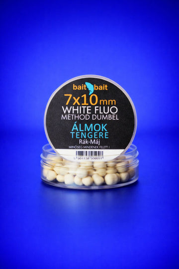 BaitBait - Flu Method Dumbel White Wafter 7x10 mm