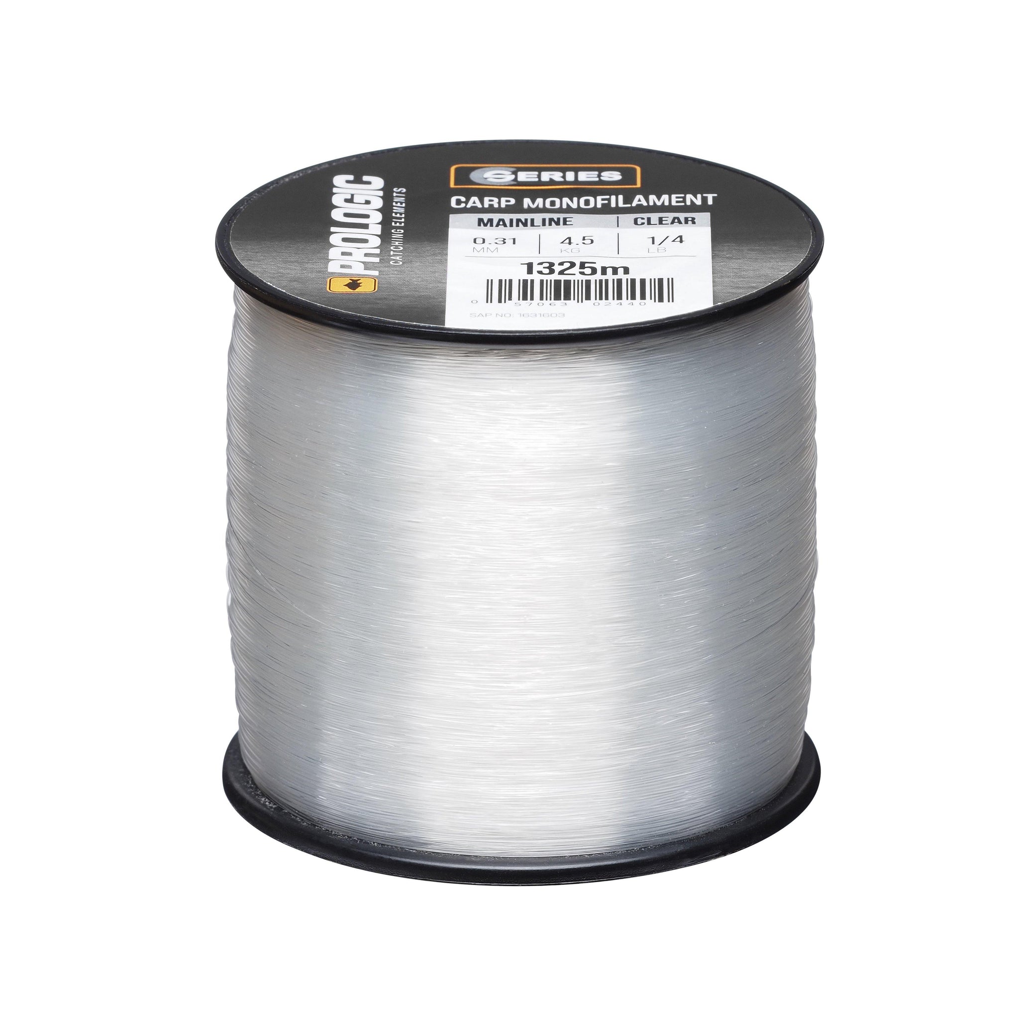 Prologic C-SERIES; 1/4 SPOOL, 4.5KG, 0.31MM, 1325M , CLEAR