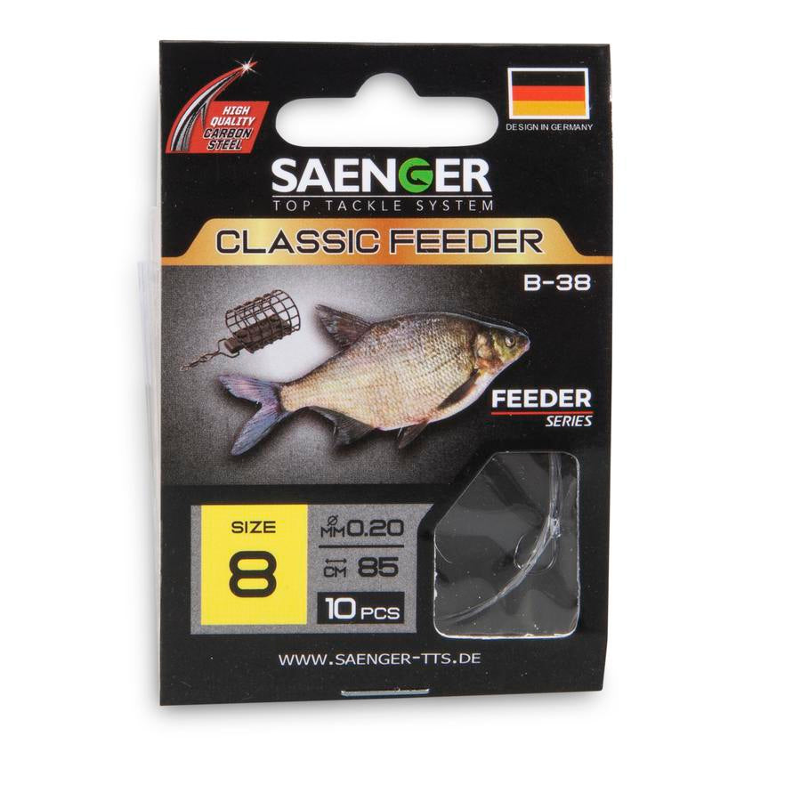 SAENGER Classic Feeder előkötött horog