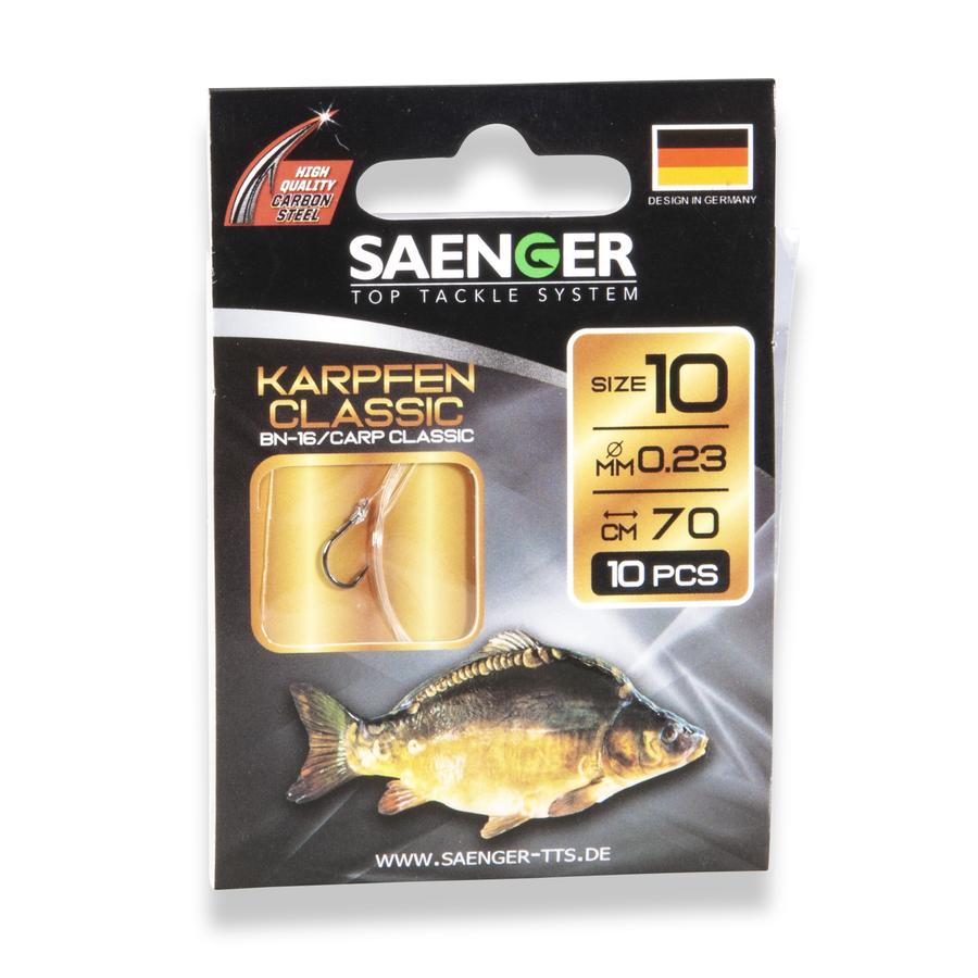 SAENGER Carp Classic előkötött pontyozó horog