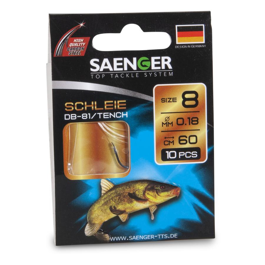 SAENGER Tench előkötött horog / 60cm / 10db
