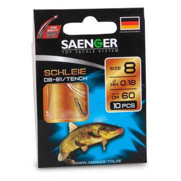 SAENGER Tench előkötött horog / 60cm / 10db