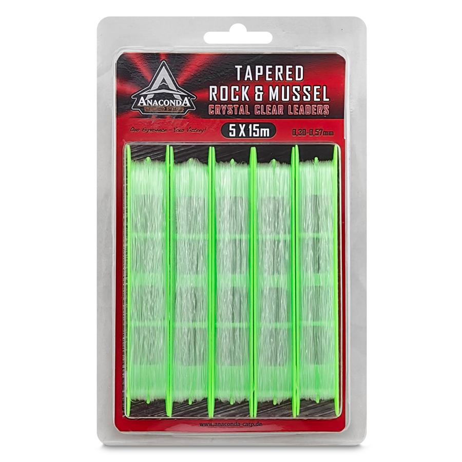 ANACONDA Tapered Rock&Mussel előtétzsinór / 15m / 5db