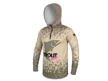 Delphin UV ARMOR 50+ Kapucnis hosszúujjú póló Trout