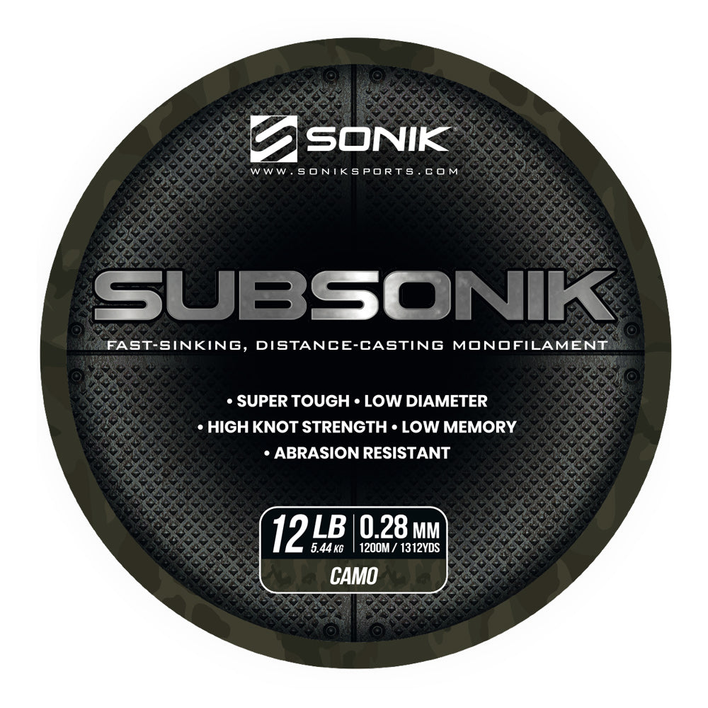 SONIK SUBSONIK CAMO monofil zsinór