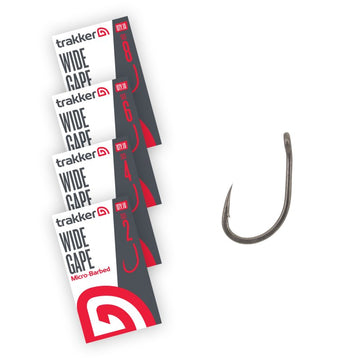 Wide Gape Hooks Micro Barbed - Mikró szakállas horog