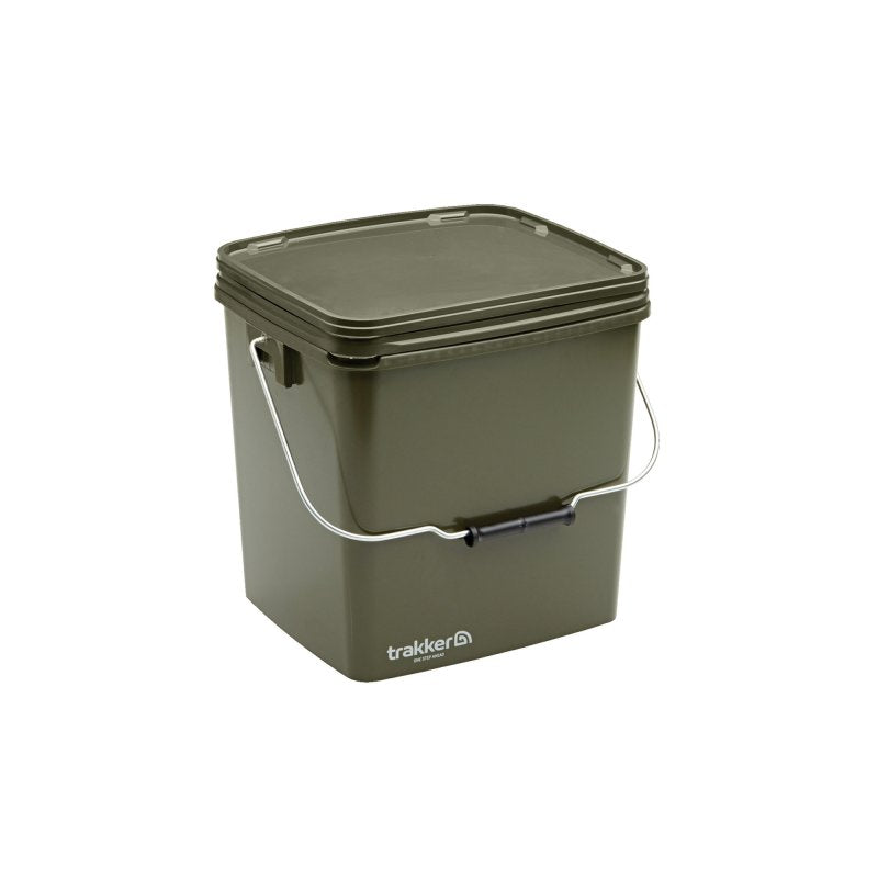 Trakker 13 Ltr Olive Square Container inc tray (T/P x 5)