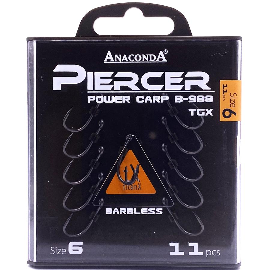 ANACONDA Piercer Power Carp B-988 TGX szakállnélküli pontyozó horog