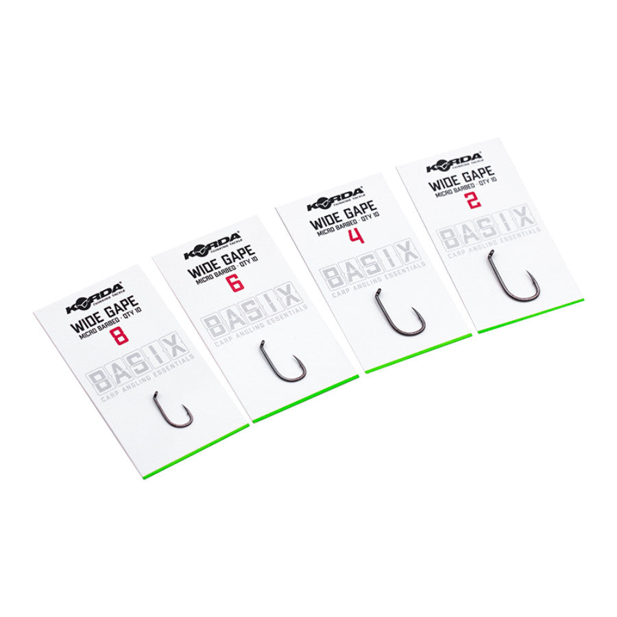 Korda Basix Wide Gape Horog - Micro barbed