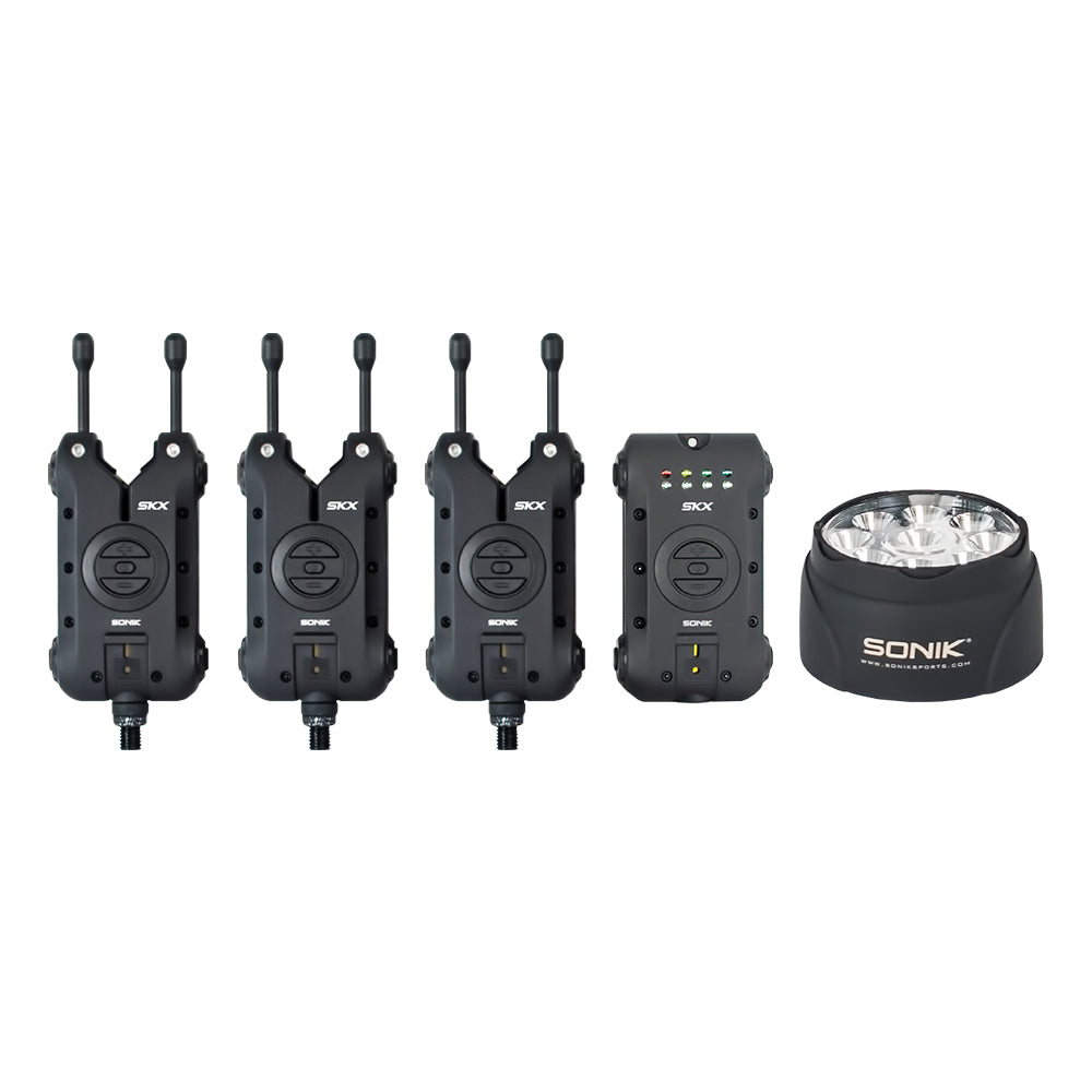 SONIK -SKX 3+1 ALARM + BIVVY LAMP - Kapásjelző szett