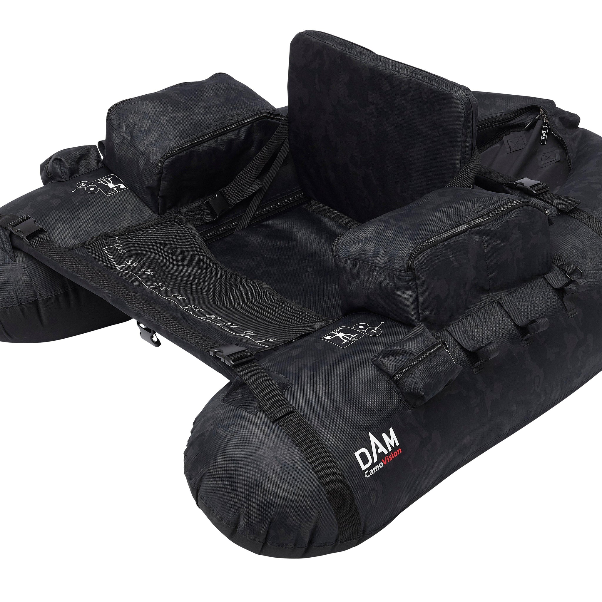 DAM Camovision Belly Boat with Air Pump