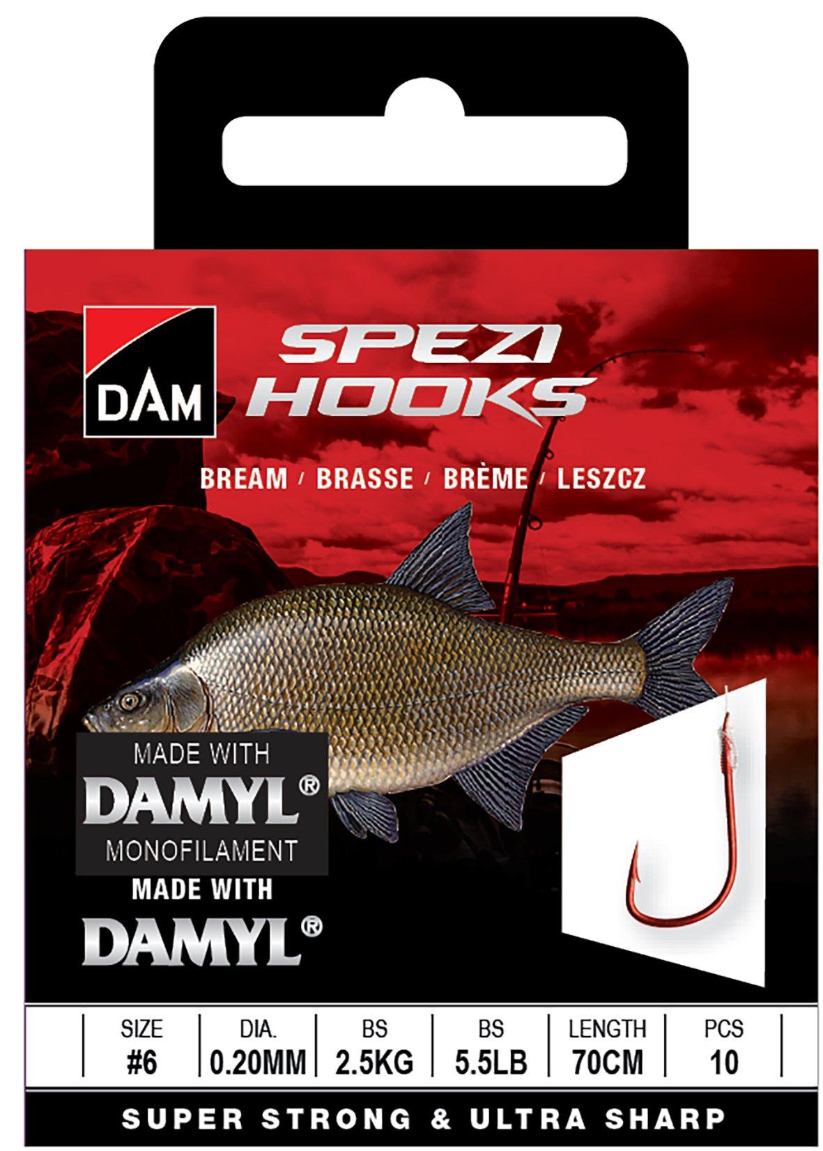 DAM SPEZI BREAM 6 0.20MM 2.5KG 70CM 10PCS