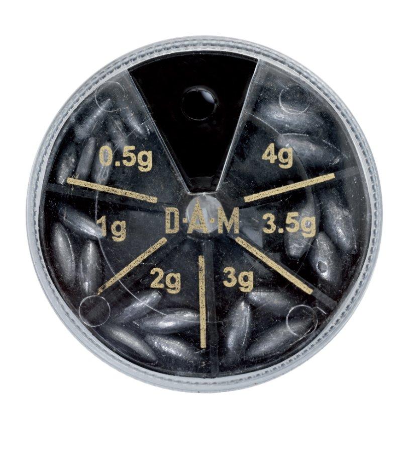 DAM LEAD ASSORTMENT OLIVE W.HOLE 80G