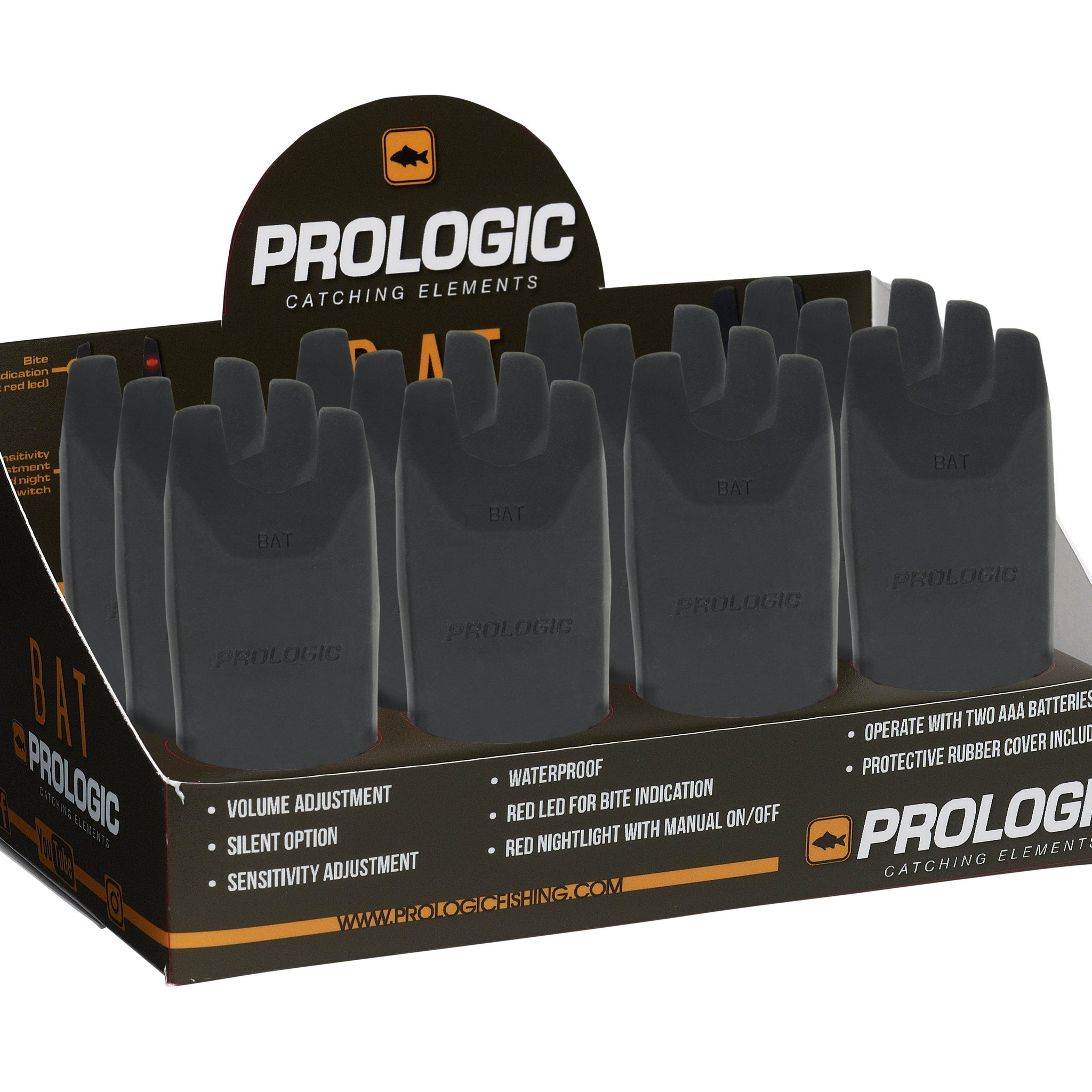 Prologic BAT BITE ALARM RED 12PCS BULK