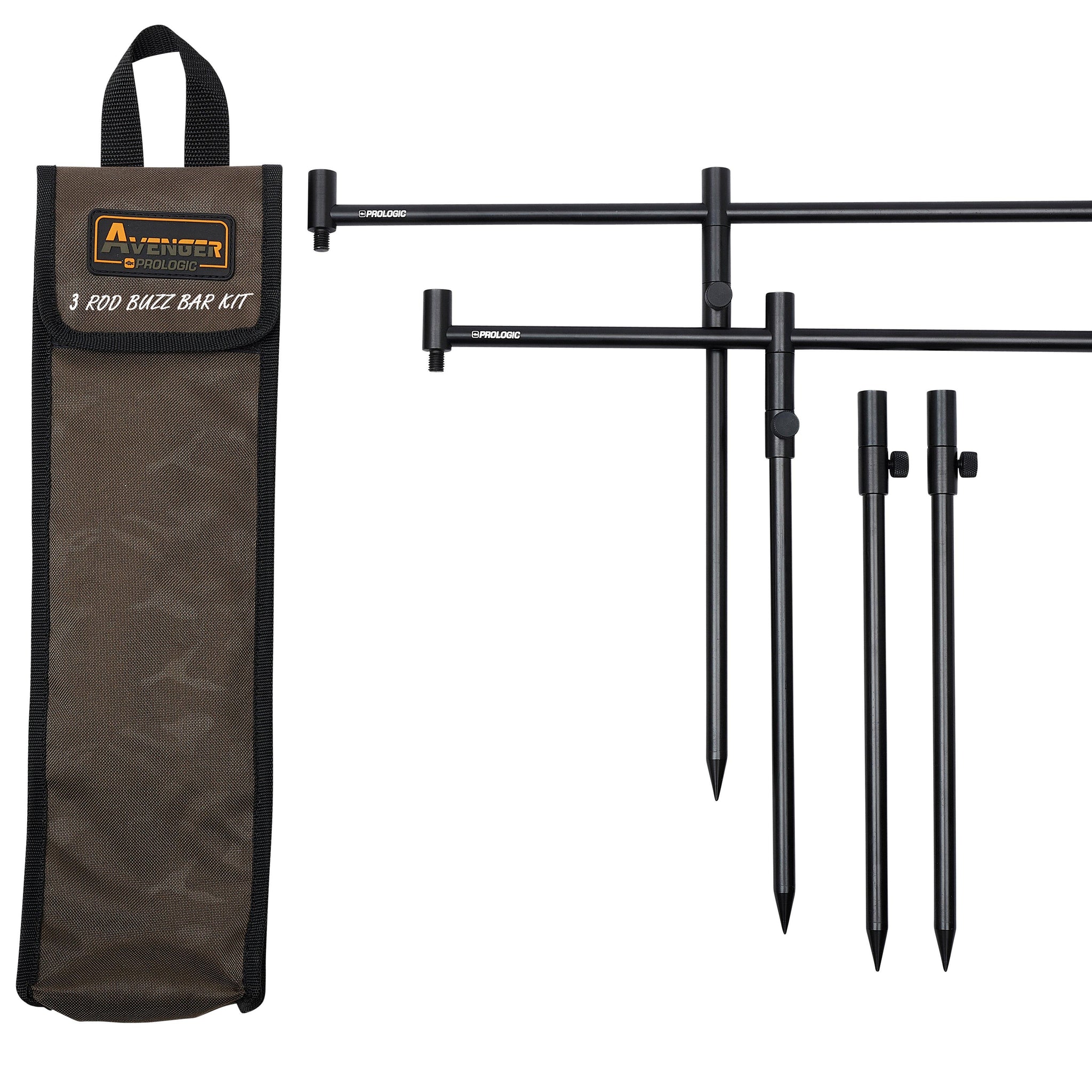 Prologic AVENGER BUZZ BAR KIT AND CARRYCASE 3 ROD