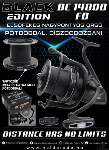 HALDORÁDÓ - BLACK EDITION BC 14000 FD - elsőfékes orsó