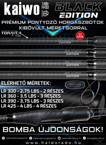 BLACK EDITION Kaiwo LR 300 2,75 Lbs - behúzós, csónakos nagypontyos horgászbot