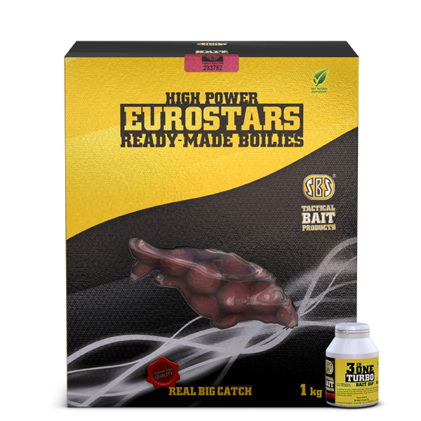 Eurostar Ready-Made Boilies + 50 ml 3 in One Turbo Bait Dip