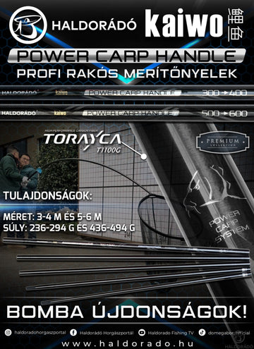 HALDORÁDÓ Kaiwo Power Carp Handle rakós merítőnyél