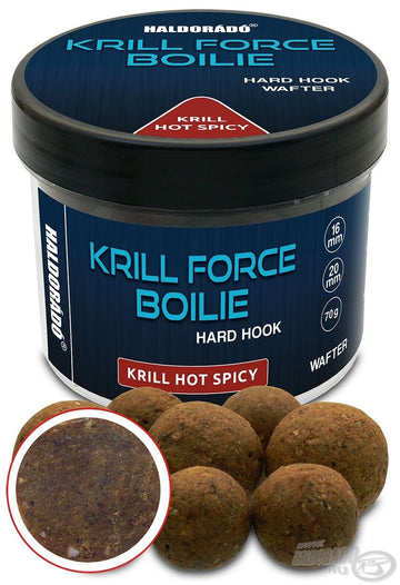 HALDORÁDÓ - Krill Force Boilie - Hard Hook Wafter