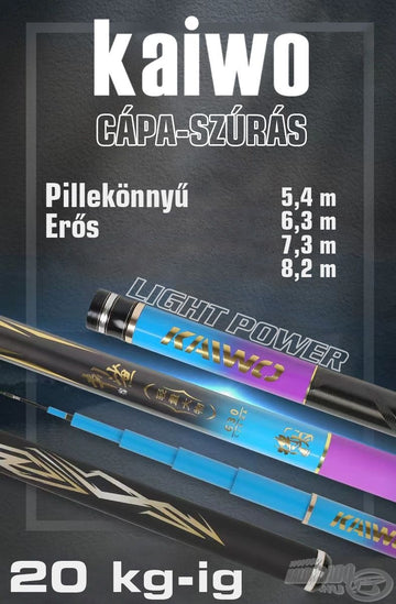 KAIWO Cápa-szúrás - LE - extra erős spiccbot 40 kg-os halakig (Másolat)