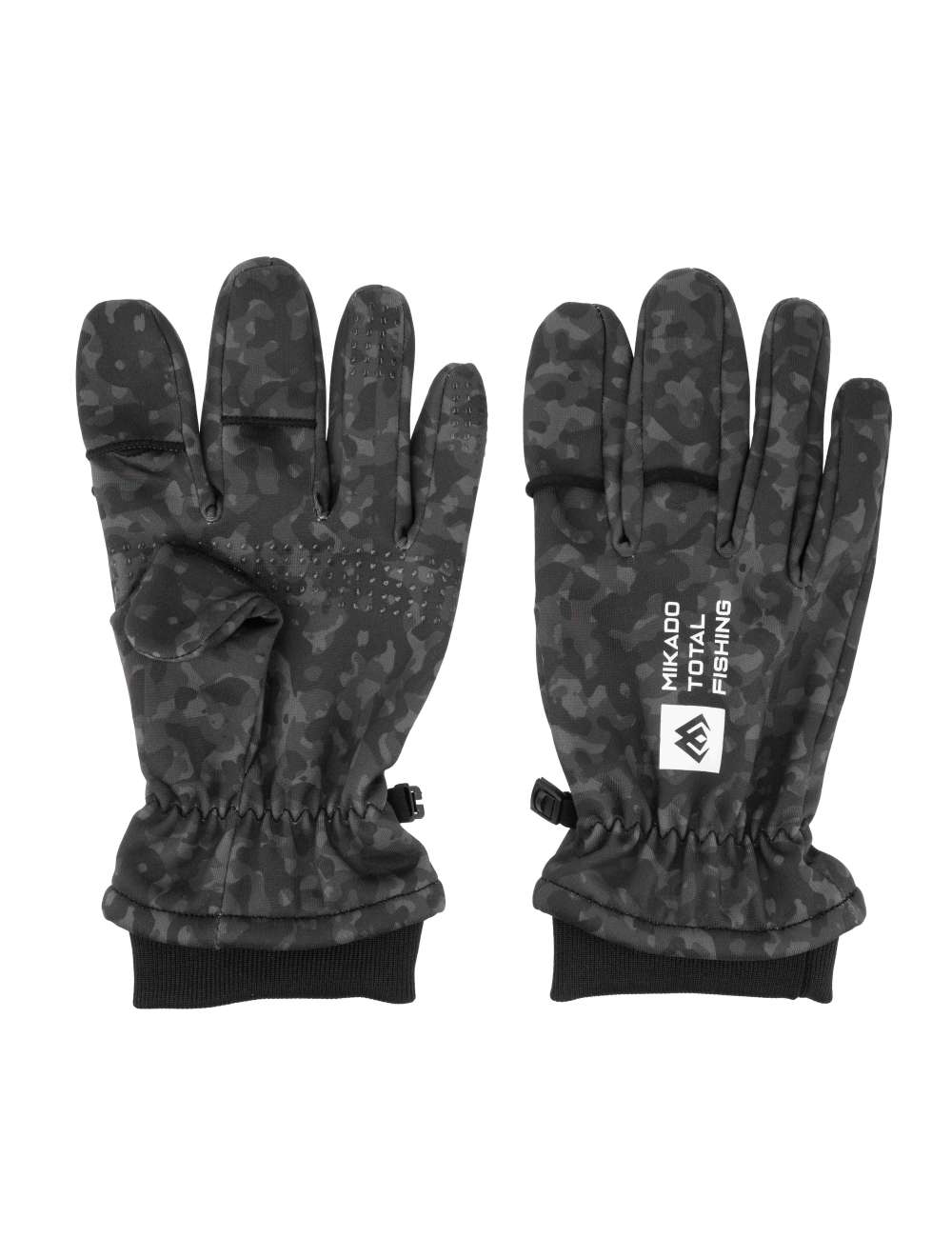 Mikado Black Camo Softshell Kesztyű